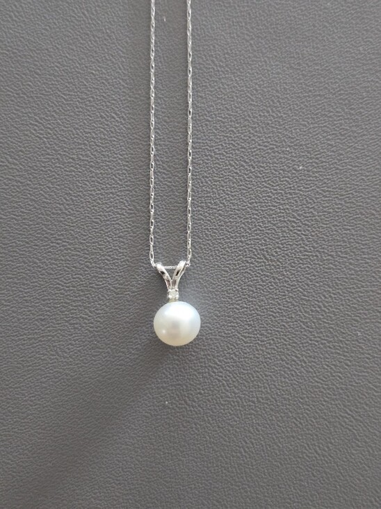 Jewelry - Pearl And Diamond Accent Necklace